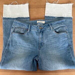 Unpublished Anthropology Stylish Light Blue Cropped Jeans